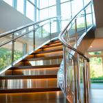 Stylish PVD Coated Stainless Steel Handrails with 870mm Balustrade Height for