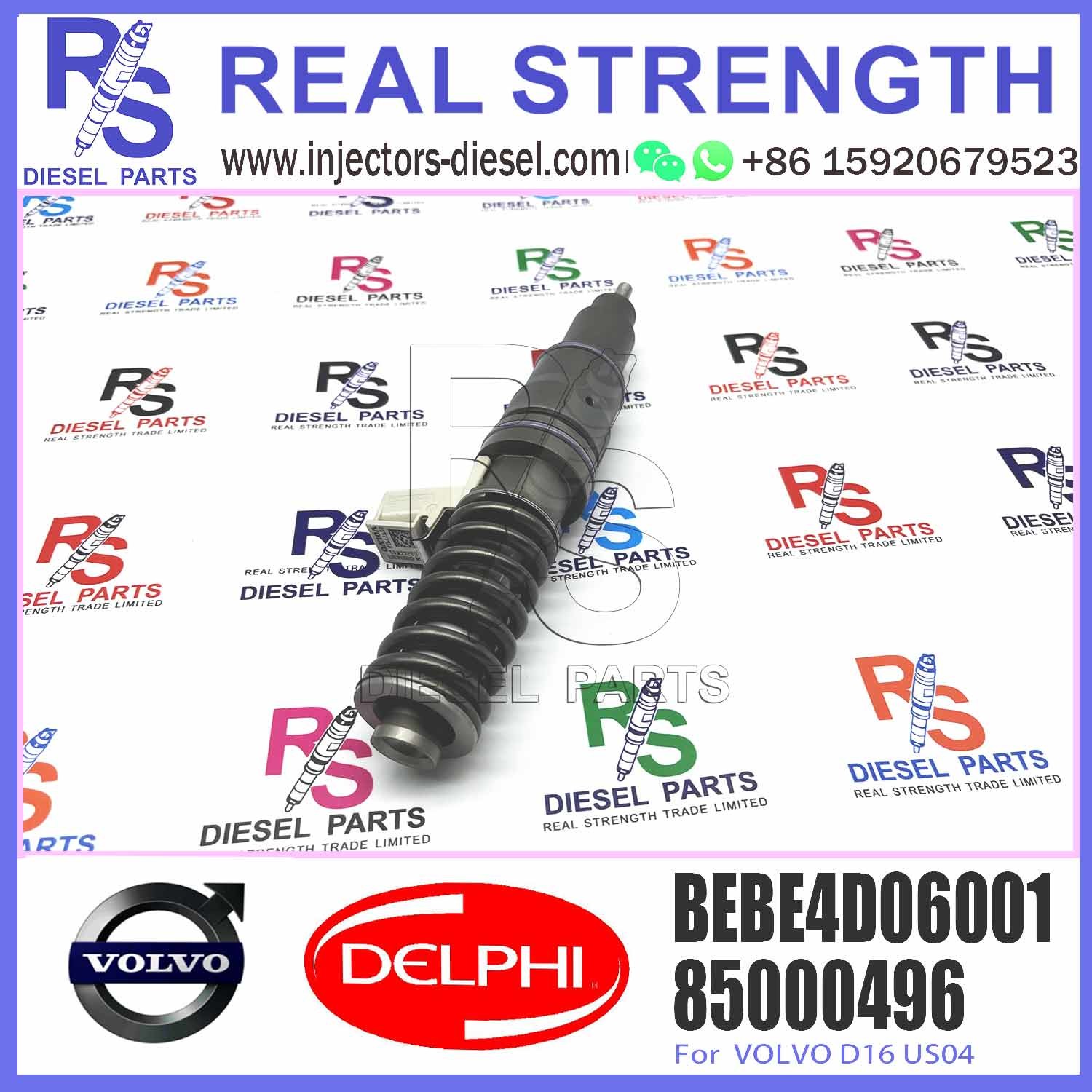 High Quality Diesel Fuel Injector 20714369 85000496 BEBE4D06001 For V-O-L-V D16 US04