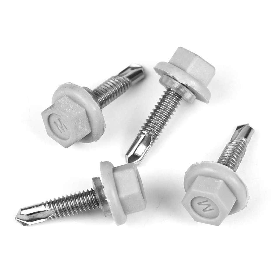 DIN 410 Stainless Steel Hex Washer Head Self Drilling Screws Self Tapping Drilling Screw
