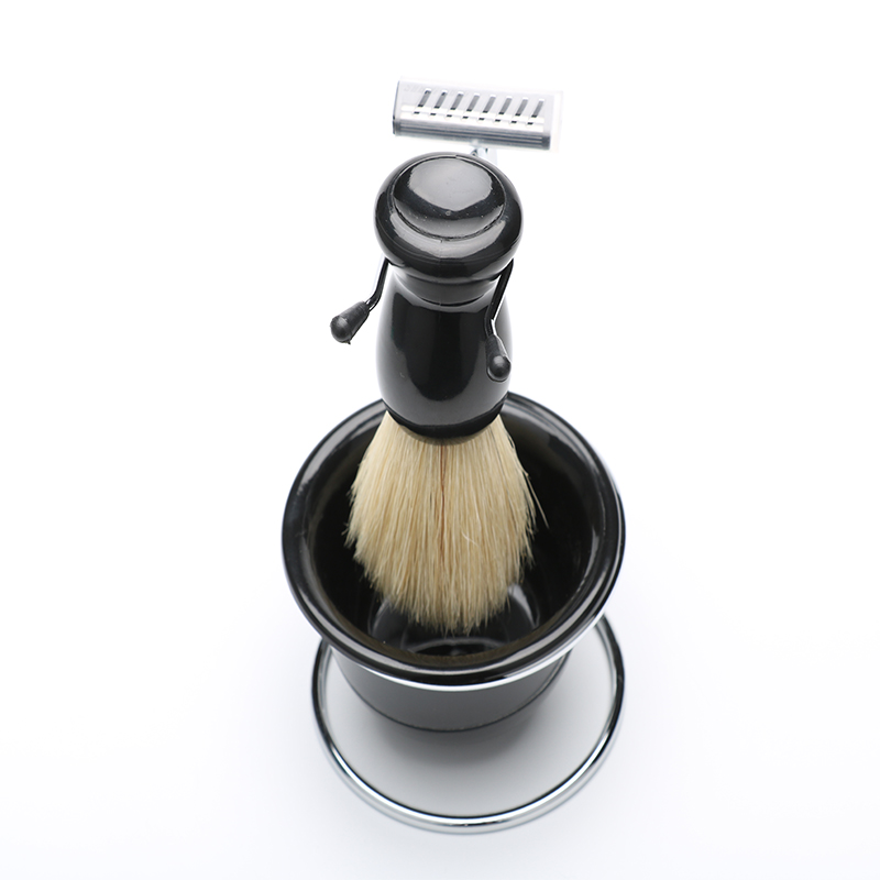 Convenient Beard Shaving Tools Set Soft Brush Razor Holder Common Comb And Stand