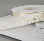 Gold Plated Blessing Flower Gift Wrap Ribbon for Wedding Confession Proposal