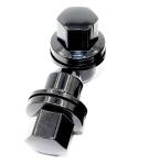 22mm Hex Black Lug Nuts / Car Wheel Nuts For Range Rover HSE Sport