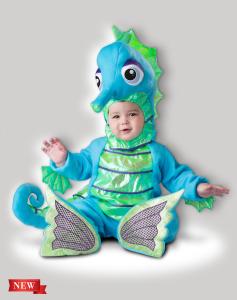 Quality Blue Green Infant Baby Costumes Silly Seahorse 6084 for Party wholesale