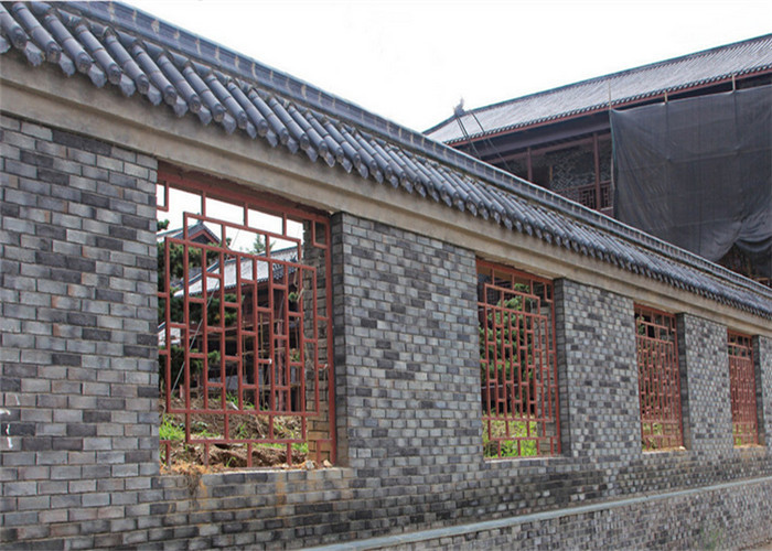 Customized Exterior Faux Brick Panels , Thin Brick Veneer For Fireplace / TV Walls Decration