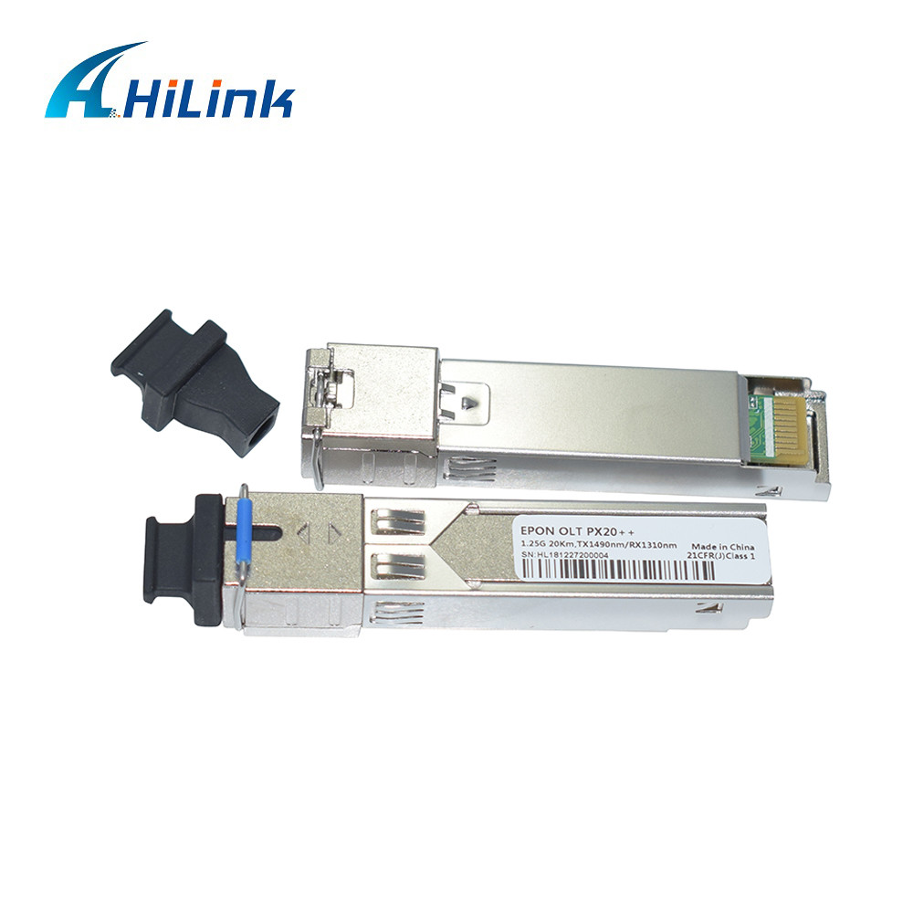 EPON OLT SFP DDM Module PX20++ 1.25G Tx1490nm Rx1310nm 20KM For FTTX