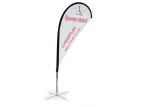 Outdoor Commercial Flags And Banners , Portable Advertising Feather Flags With