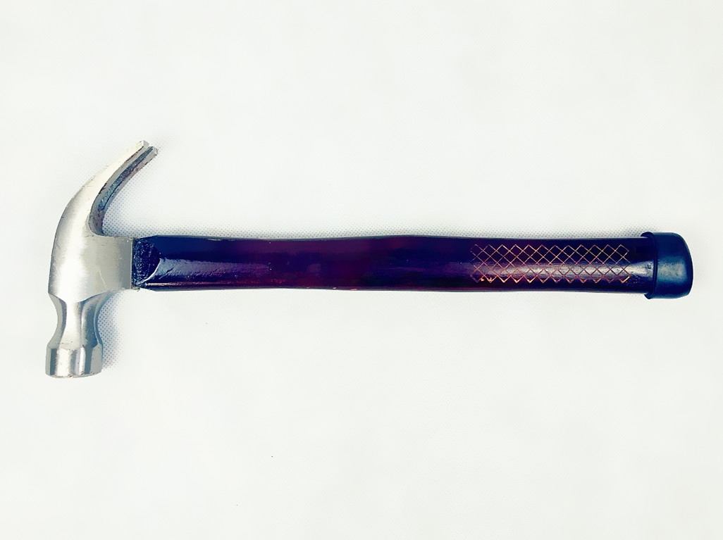 8OZ Size Forged Carbon Steel Materials Claw Hammer With Color Painted Wooden Handle (C0407)
