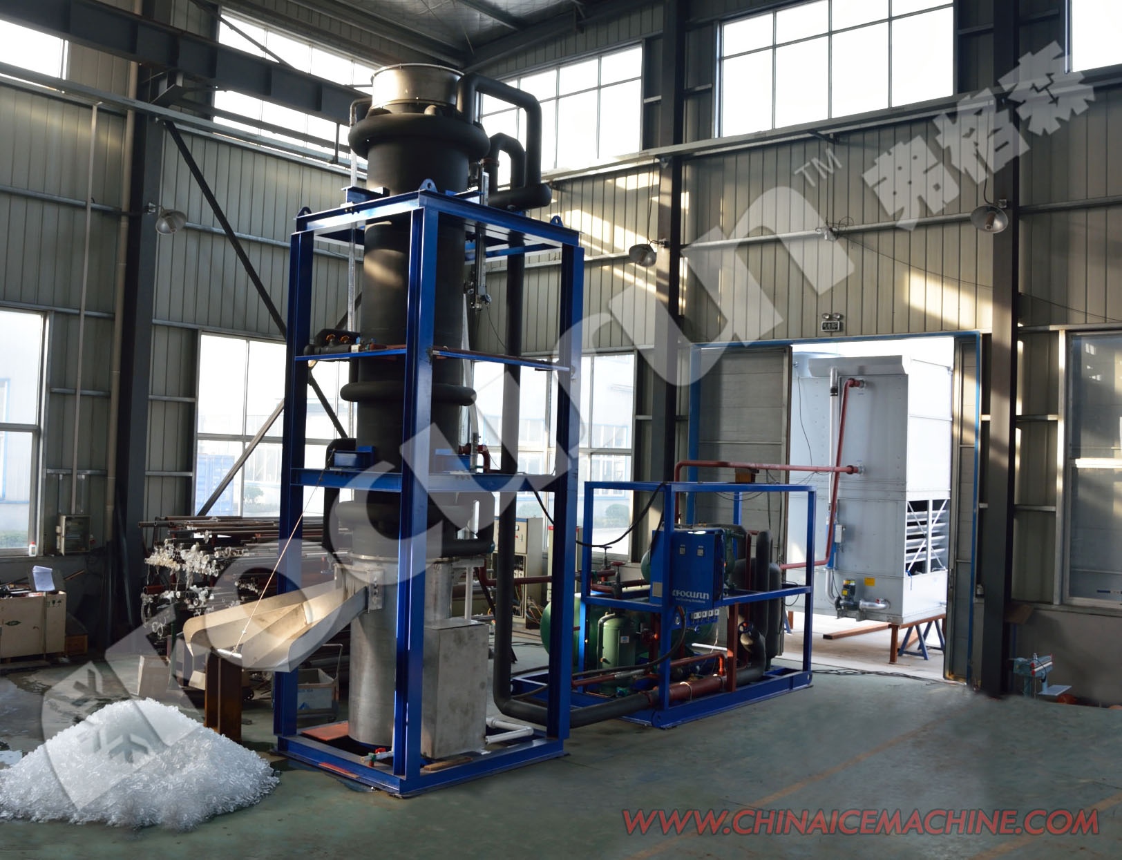 Directly Sold by Manufacturers 130kw Tube Ice Machine with Other Ice Storage Capacity