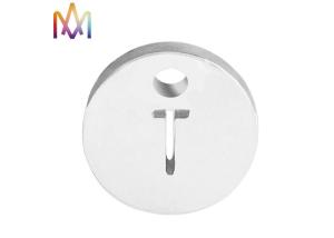 Quality Eco Friendly 10MM A-Z Stainless Steel Stamping Charms wholesale