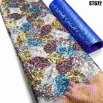 Advanced Technology Factory Manufacturer 3D Lace Fabric Beaded