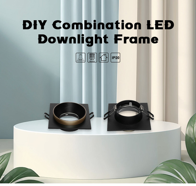 DIY Black Gold Recessed Spotlight For Commercial Lighting | Anti-Glare Design