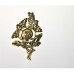 Gold Color Coffin Accessories F01 Plastic Flower For Coffin / Casket
