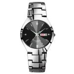 3ATM Quartz Couple Watches OEM Silvertone Luxury Couple Watches Date Function