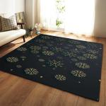 Snow Area Rugs For Living Room Dining Room Size Customizable Nonslip