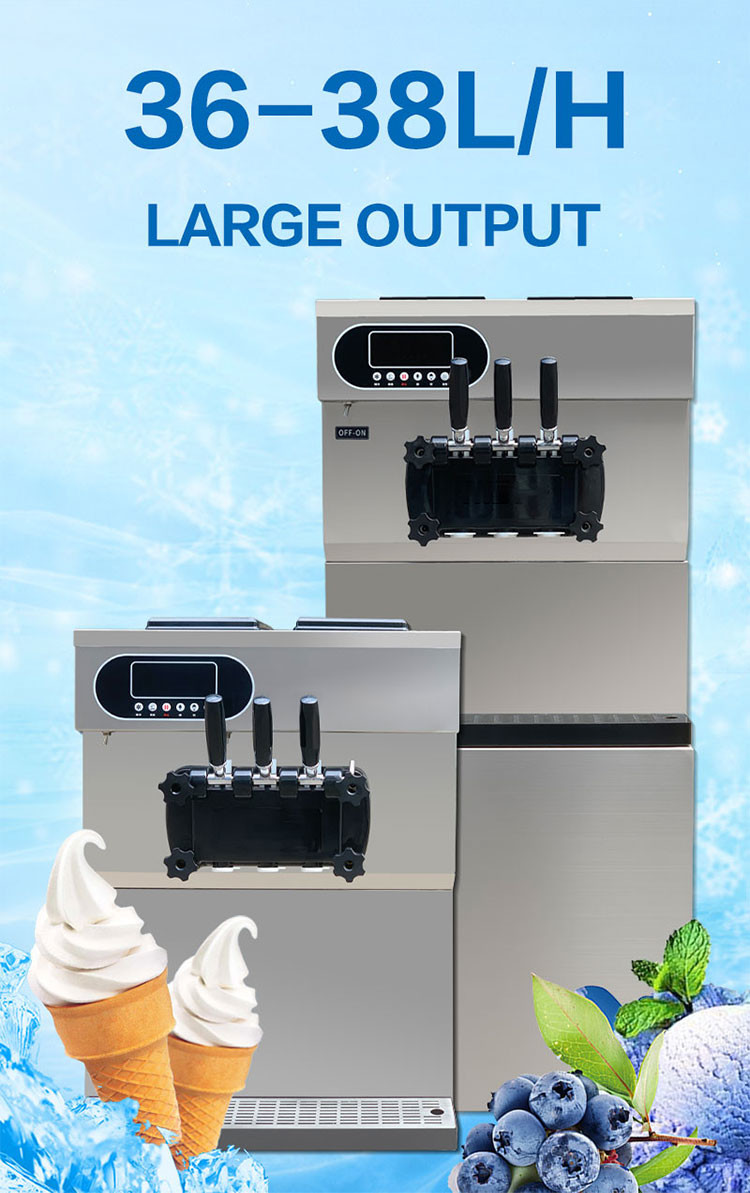 36l Hotel Commercial Ice Cream Machine Mix Mobile Gelato Maker Commercial