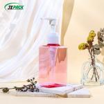280ML Transparent Shampoo Bottle Square Flat Plastic Lotion Spray Bottle Screen