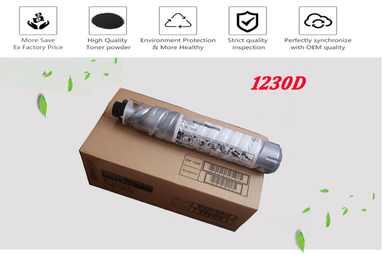 Black 1230d / 1130d Ricoh Aficio Toner Cartridge 2015 / 2018 / 2018d / 2016 / 2020 / 2020d / MP1500