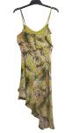 Fashion Style Custom Womens Dresses Cold Shoulder Straps Flower Print Dress