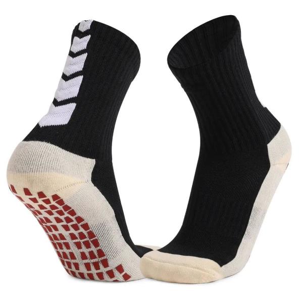 Custom Embroidery Logo Cotton Sports Soccer Socks for Men Support Grip Football