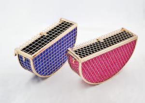 Quality Steampunk Ladies Evening Clutch Bags Fan Shape Hollow Metal Clutch Bag wholesale