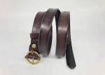 3.5mm Handcraft Womens Genuine Leather Belt Custom Logo