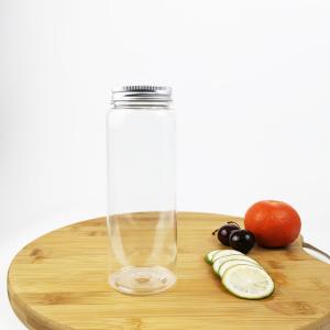 Quality Plastic Food Container Jars Caps 500ml Cylindrical Beverage With Lids wholesale