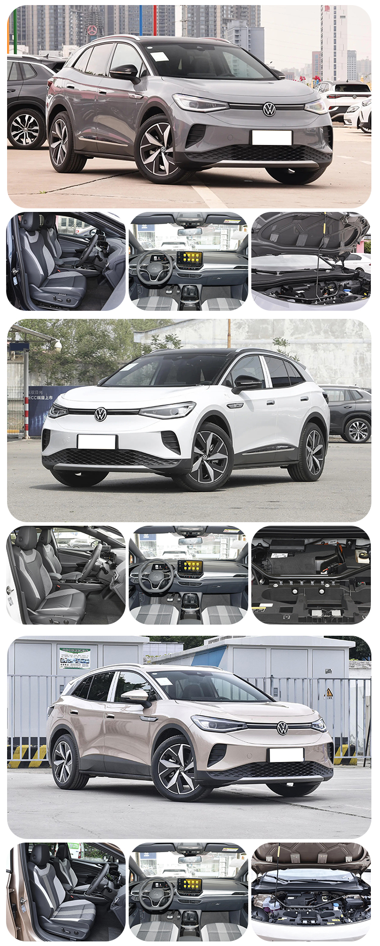 Electric Car EV Id.4 Crozz VW Id4 2023 2024 Id4 Pro Max Speed 160 Km/h 4612*1852*1640 Size
