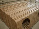 Beige Travertine Marble Stone Countertops 2.63g / Cm3 Bulk Density
