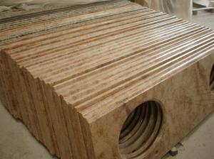 Quality Beige Travertine Marble Stone Countertops 2.63g / Cm3 Bulk Density wholesale
