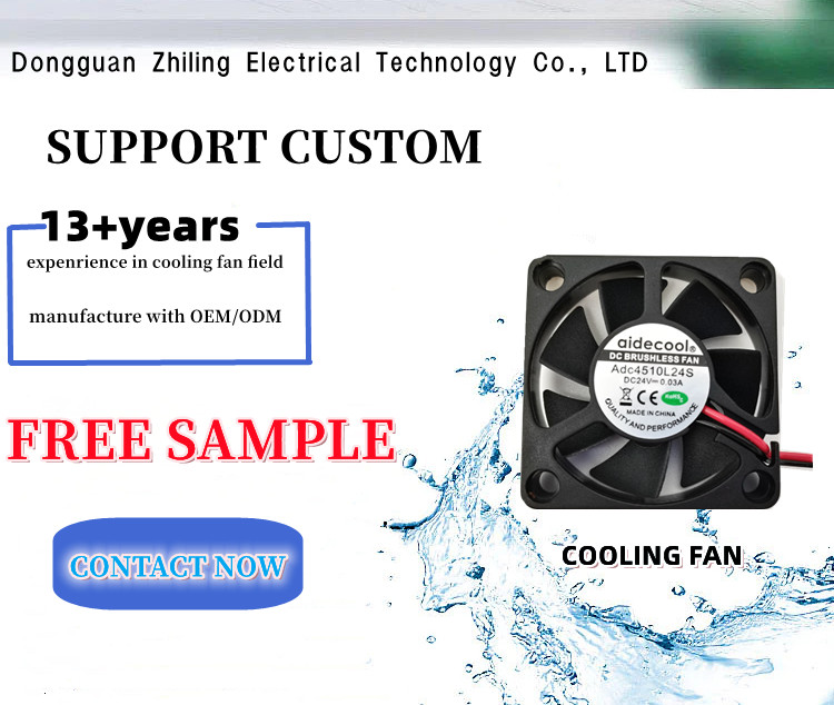 Waterproof Practical 24V Brushless Fan , Multipurpose Blower Fan Dc 12V