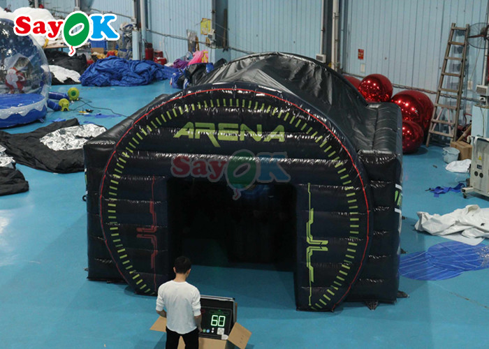 Funny Inflatable IPS Sport Games Inflatable Interactive Center Light Battle With Play System Arena Tent