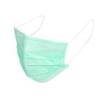 Comfortable Medical Grade Face Mask green color Skin Friendly 3D Cutting Design