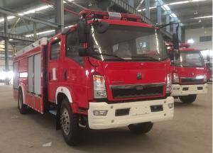 Quality 160HP 118kw Water Tanker Fire Truck 4 Ton For Emergency Rescue wholesale