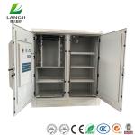 Two Compartments Outdoor Battery Cabinets , External Telecoms Cabinet