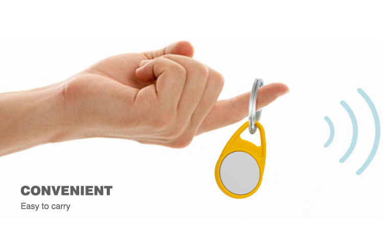 ABS Transparent RFID Key Fob Custom TK4100 Chip 2 - 10cm Reading Distance