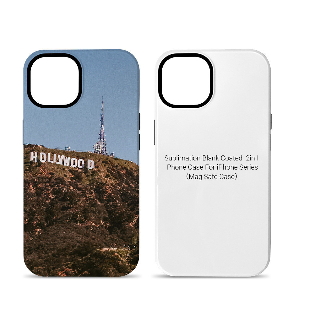 Protective Blank Sublimation Magnetic Phone Case For Iphone 15 16 TPU PC Mobile Phone Cover