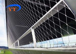 Quality Ferrule Diamond Mesh Fence Wire Fencing Inox 316 Stainless Steel Rope Mesh Net wholesale
