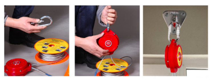 Fire Fighting Rescue Emergency Escape Equipment Controlled Descent Device 15m-100m
