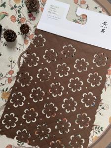Quality 3D Pattern Burnt Flowers Contemporary Textile Art 100 Polyester Fiberfill Art Fabric wholesale