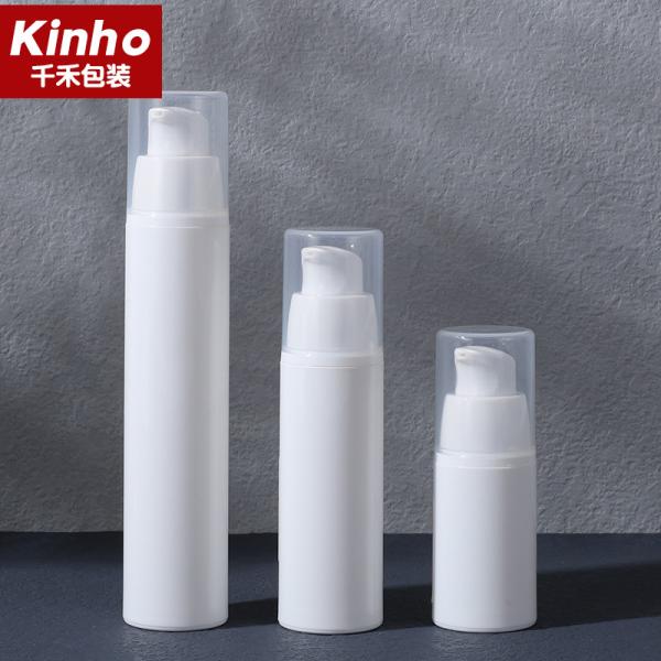 15ml 30ml 50ml PP White Airless Bottle Cylindrical Lotion Bottle Pump Dispenser