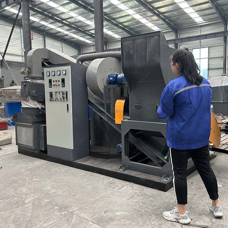 40.7kw Automatic Copper Wire Separation Machine Cable Granulator Recycle Machine For Granule