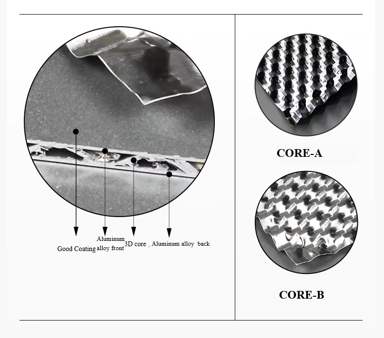 Aluminum 3D Core Panels 2.0mm Fireproof 1220x2440mm for Building To Transform Building Exteriors A2 Rated Fire Protection