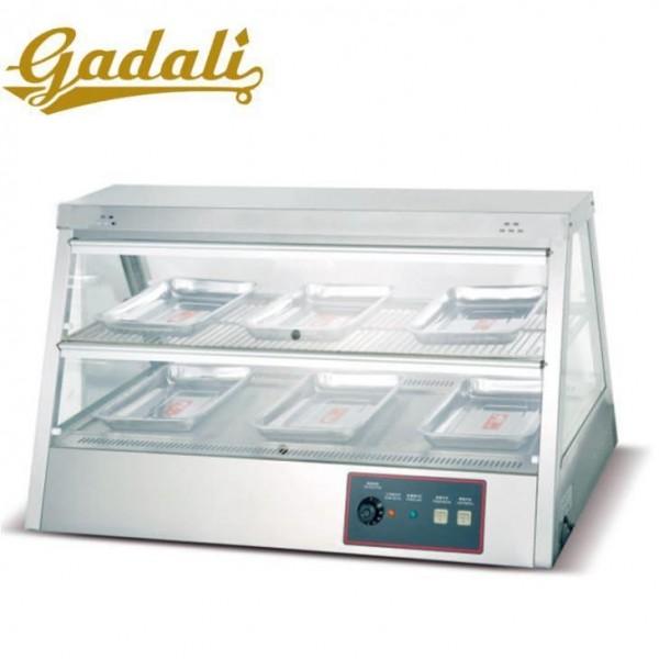 Cheap 1800w Chicken Warmer Cabinet , Glass Bakery Display Case 26x35cm Pan for sale