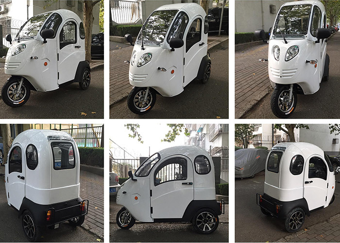 Max 25 Km/H The Elderly Covered Electric Tricycle , 800W Electric Trike Car