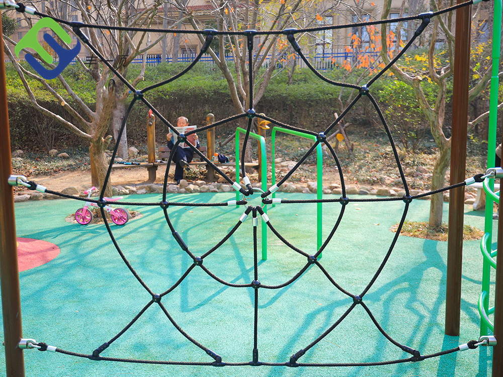 Colorful Outdoor Playground Polyester Combination Rope 16mmx500m 6x7 FC