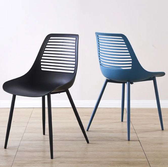 Modern Design Style Nordic Ergonomic Plastic Chair for Household Furniture in Kitchen Living Room Bedroom Dining