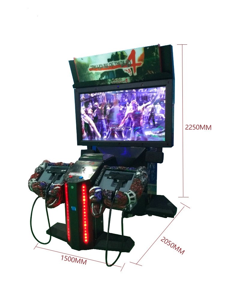 2019 Popular Indoor Amusement House Of Dead 4 Coin Operated Target Arcade Shooting Machine