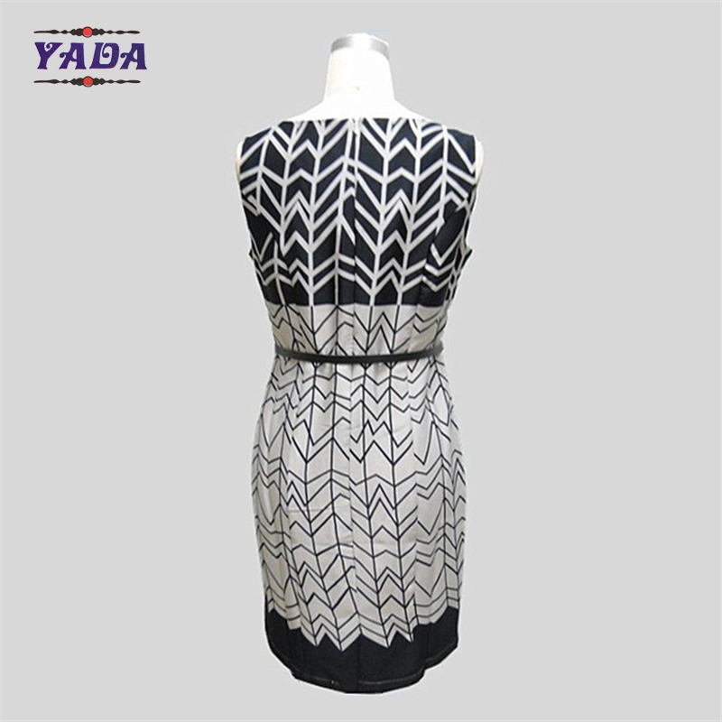 Wholesale latest clubwear sexy spandex print elegant ladies executive dresses one piece dress pattern for women