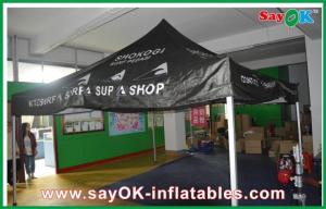 Quality Yard Canopy Tent Black Outdoor Folding Tent , Giant Waterproof Tent With Aluminum Frame wholesale