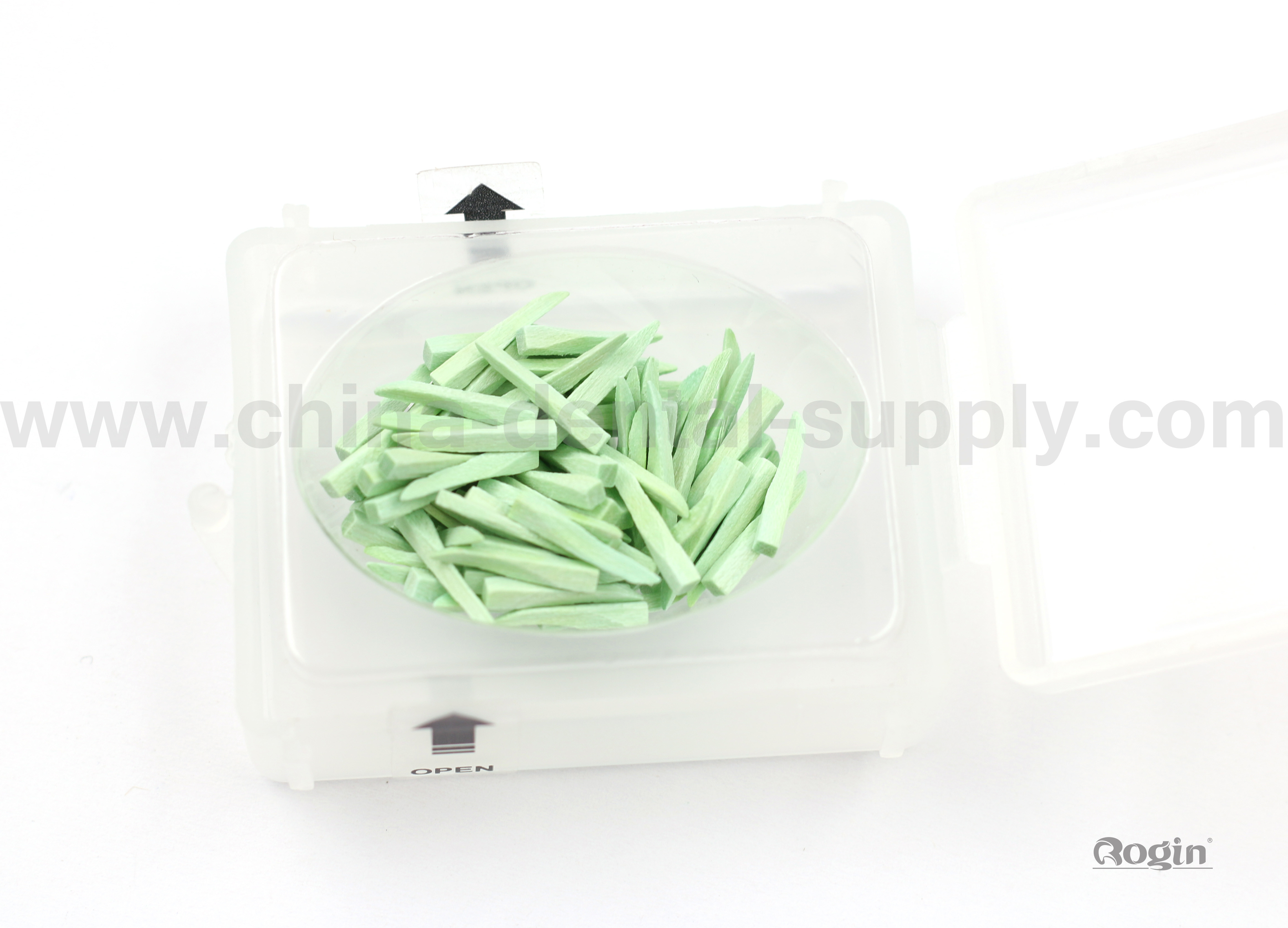 Dental Consumables Wooden Wedges , Disposable Dental Wedge for Teeth Repair